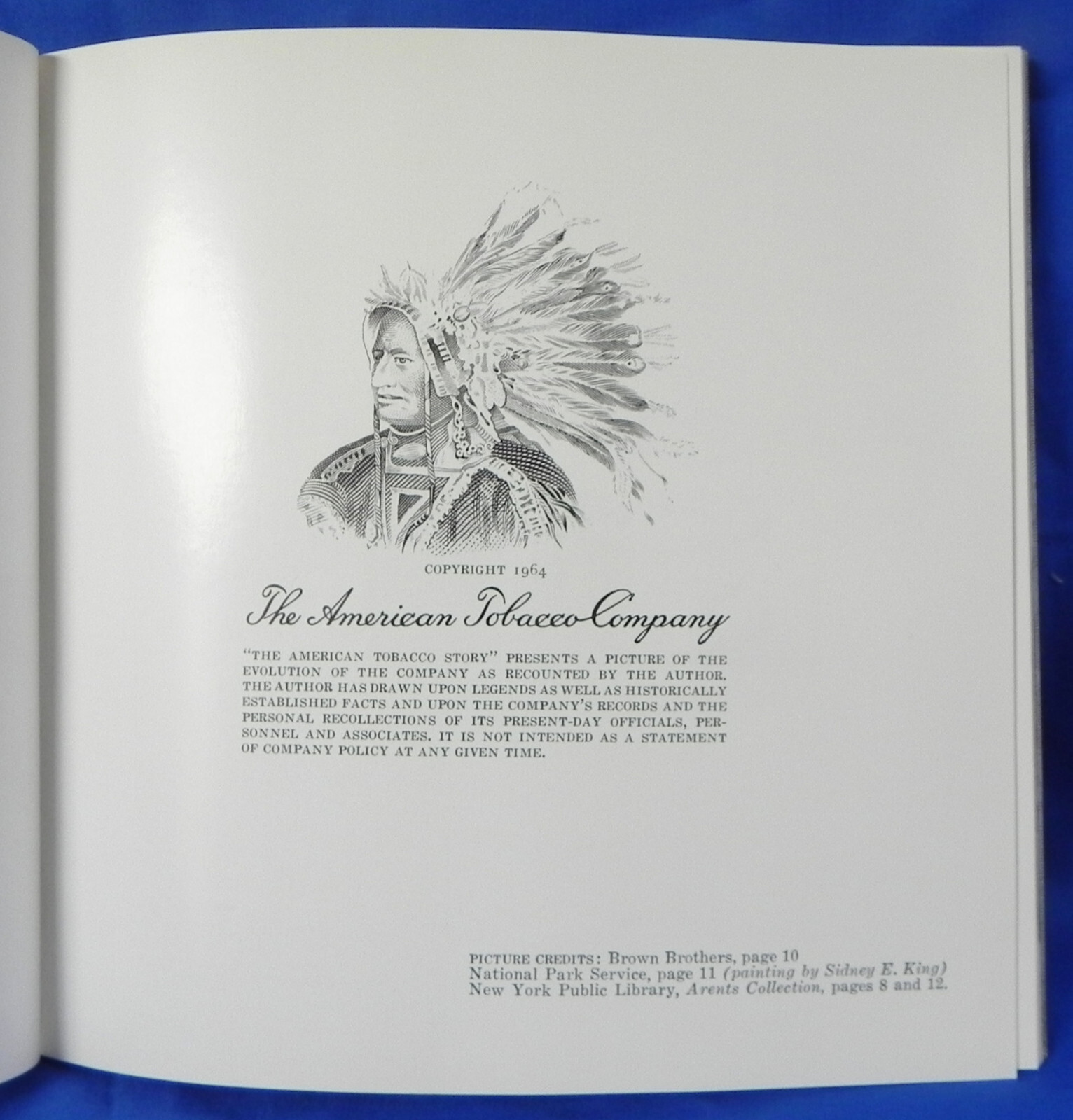 “the American Tobacco story” 1964 Softcover Book, 64 Pages, US Company History