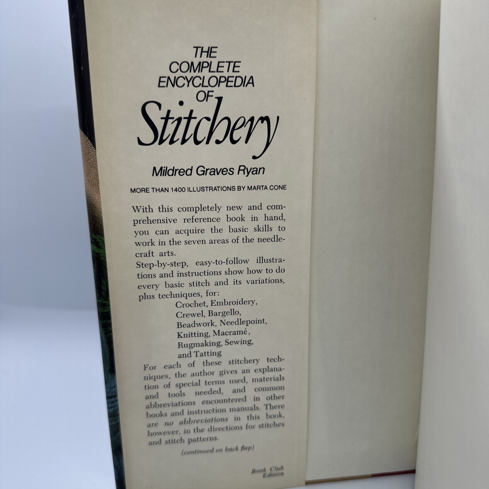 The Complete Encyclopedia of Stitchery Mildred Graves Ryan Hardcover Needlepoint