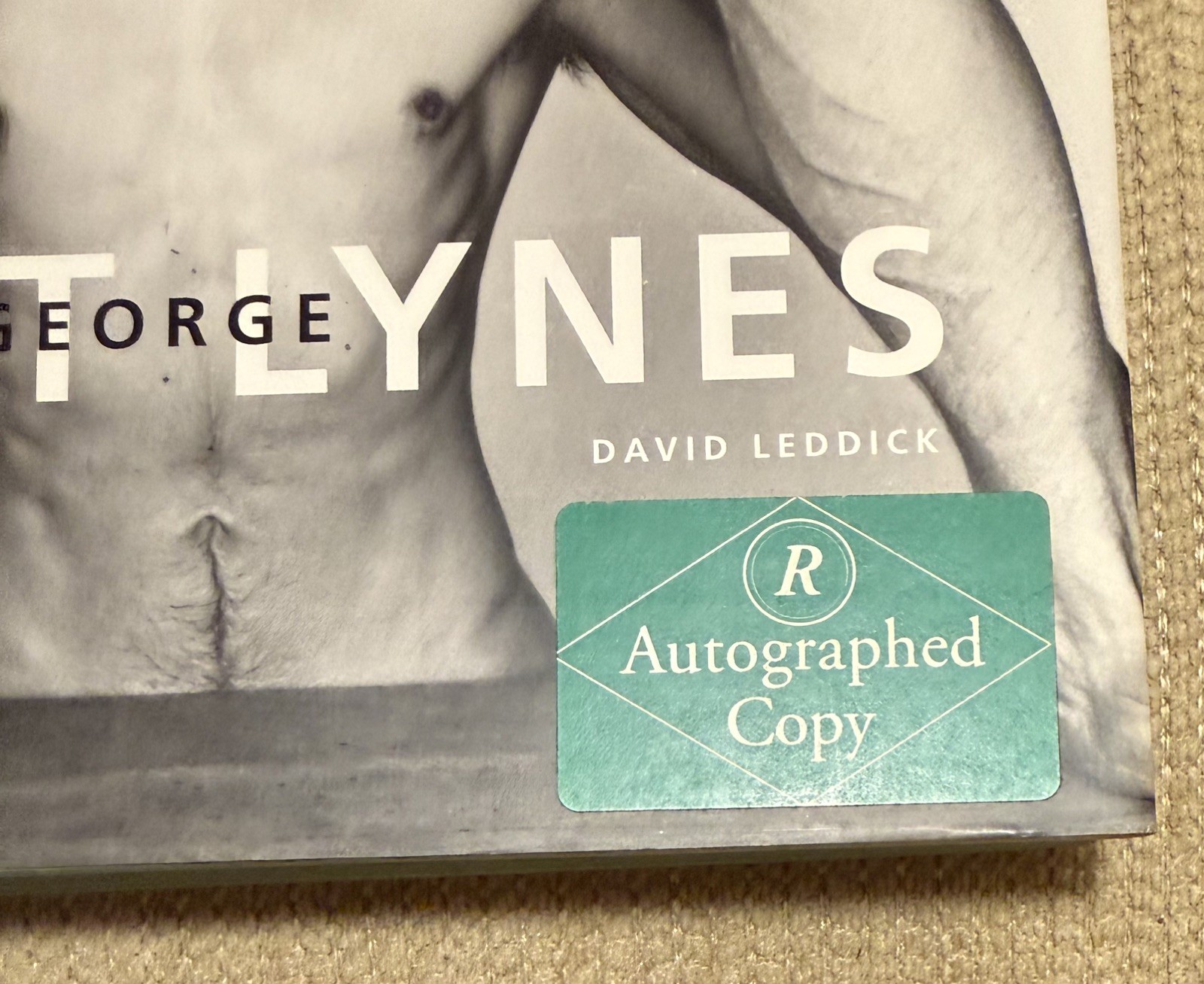 GEORGE PLATT LYNES by David Leddick (2000 HC) SIGNED COPY, 10×13, Lg. B&W, 240pp