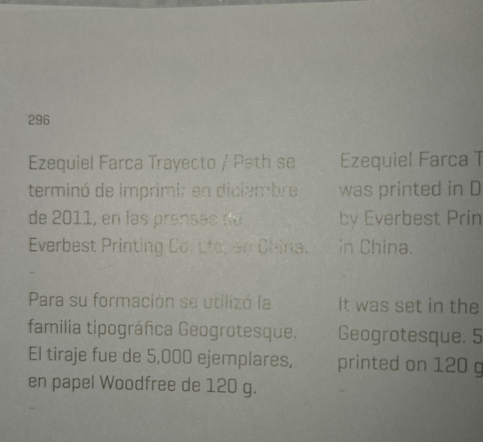 Ezequiel Farca Trayecto / Path Hardcover – Arquine 2012 First Edition 294 Pages