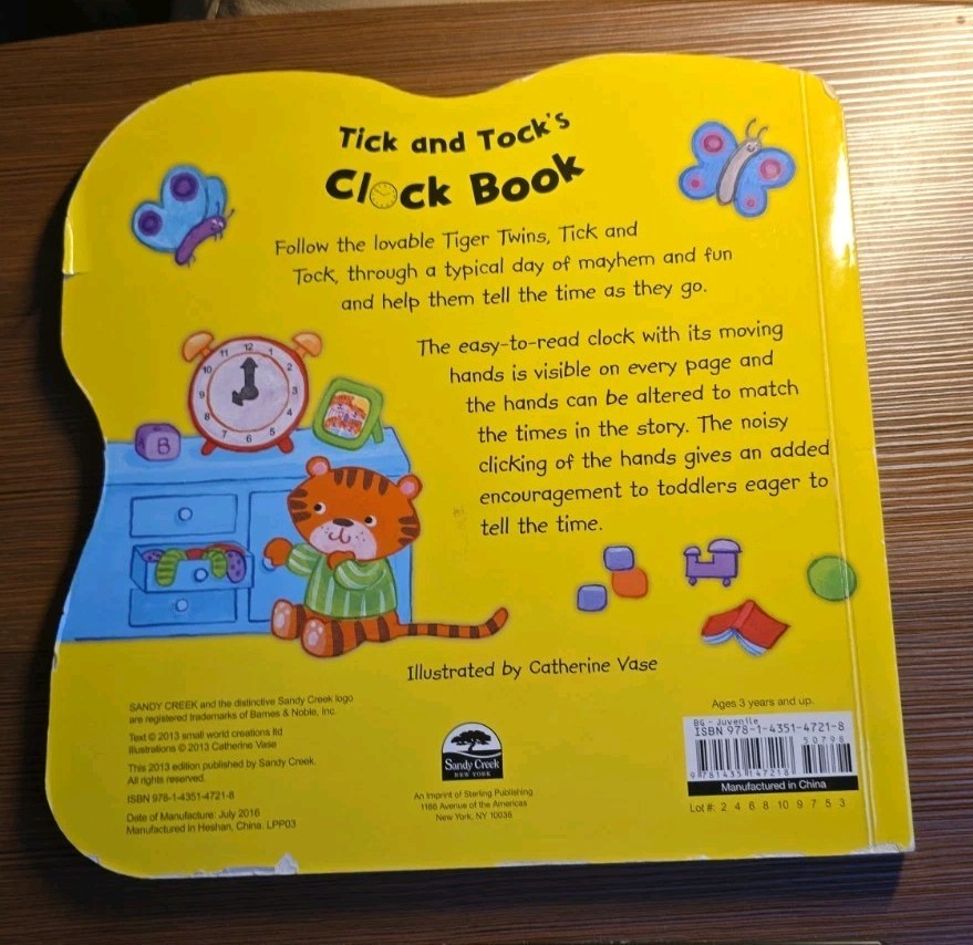 Tick and Tock’s Clock Book Hardcover