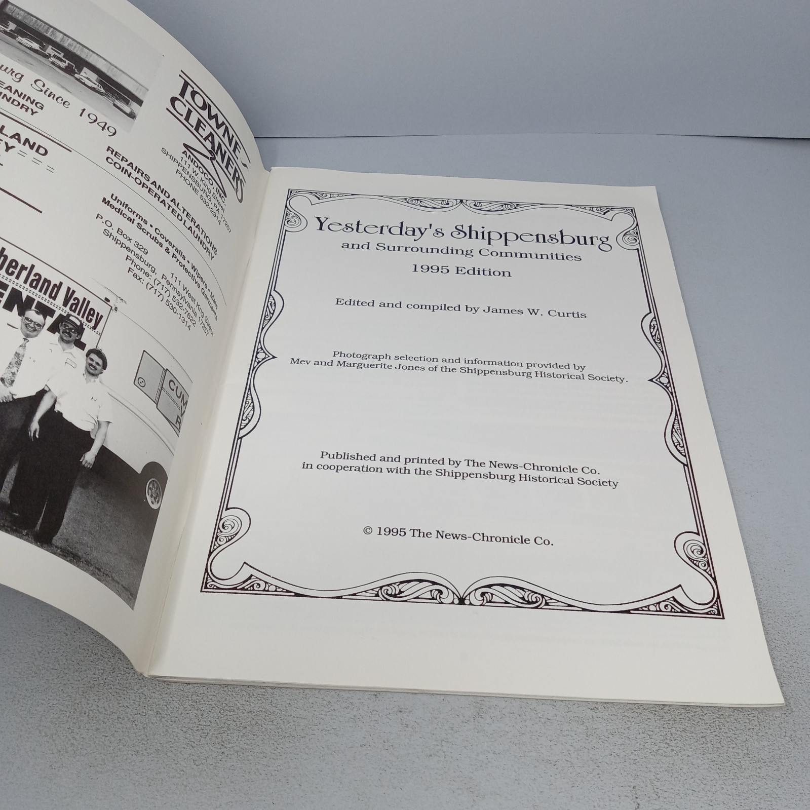 Yesterday’s Shippensburg and Surrounding Communities: 1995 Edition Paperback