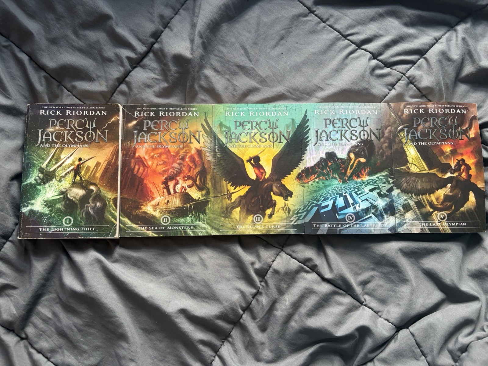Rick Riordan Percy Jackson and the Olympians 5-Book Paperback Set Fantasy YA