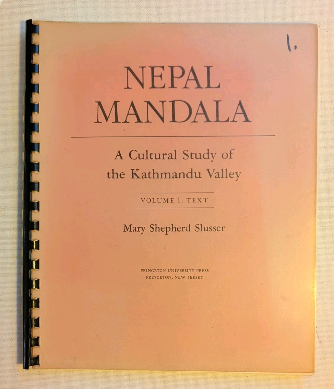 Nepal Mandala A Cultural Study of Kathmandu Valley, Mary S Slusser, History