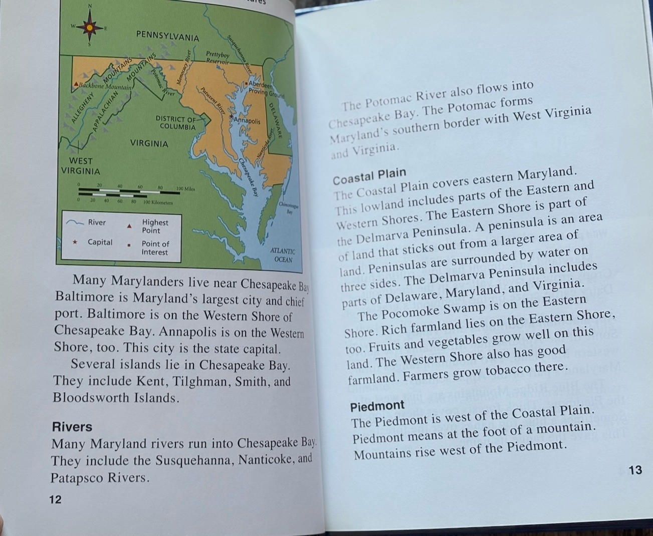 2 Capstone One Nation Books Maryland & Washington DC by Patricia K. Kummer