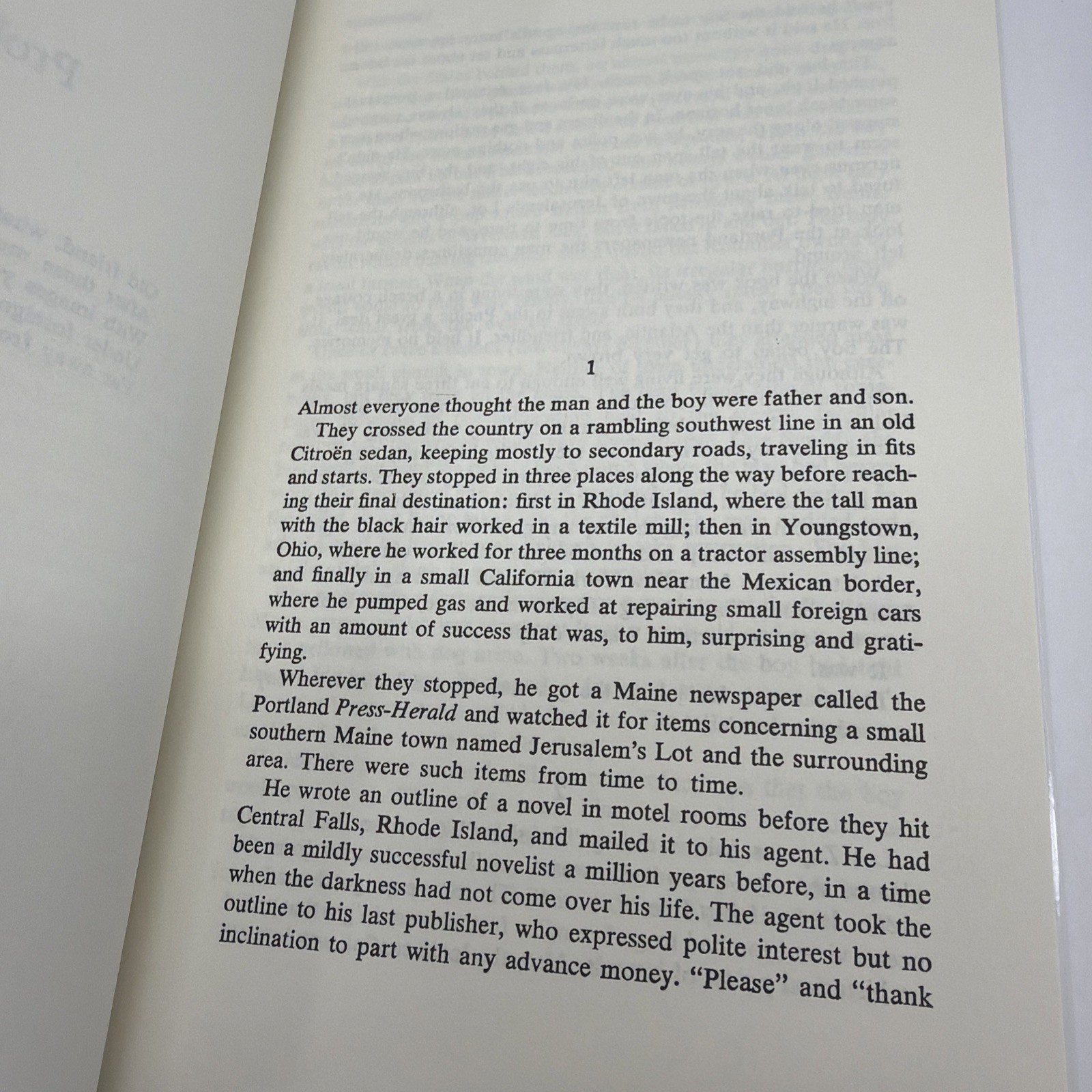 ‘Salem’s Lot, Stephen King Hardcover, Book Club Edition, 1975 No Gutter Code