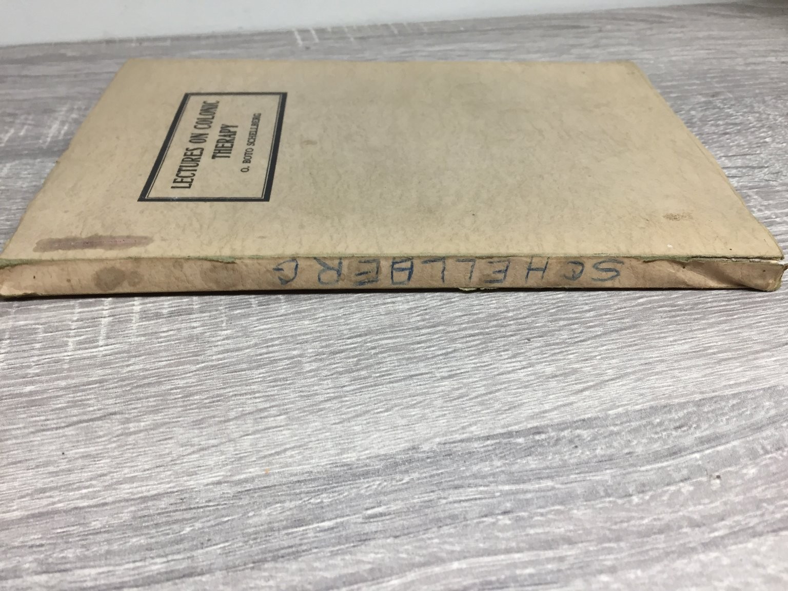 Lectures on Colonic Therapy O. Boto Schellberg 1930 Medical Health RARE