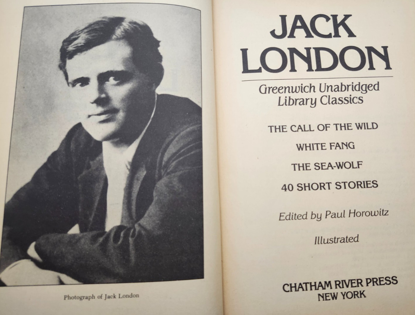 Jack London Greenwich Unabridged Library Classics (Leatherbound, Gilded, 1983)