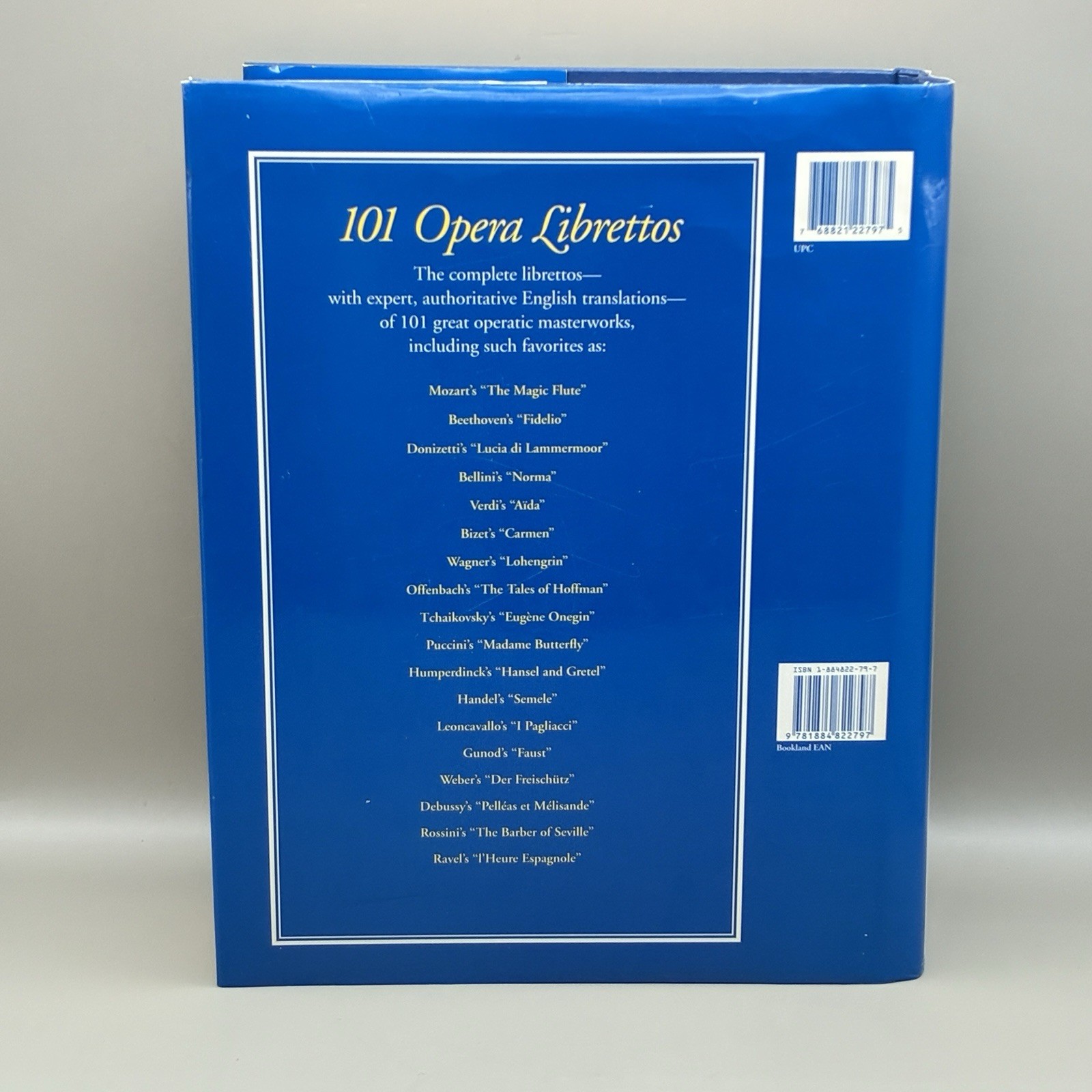 Book Of 101 Opera Librettos Complete Original Texts w/ English Translations