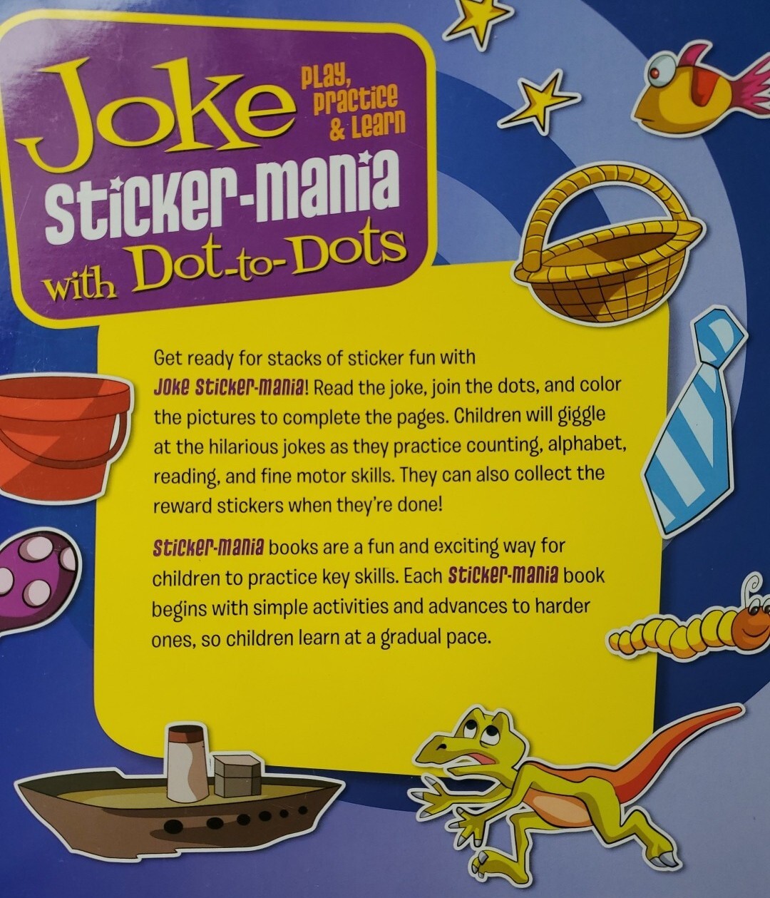 Joke Sticker-mania With Dot-to-dots Over 650 Stickers Activity Book 2009 Fun
