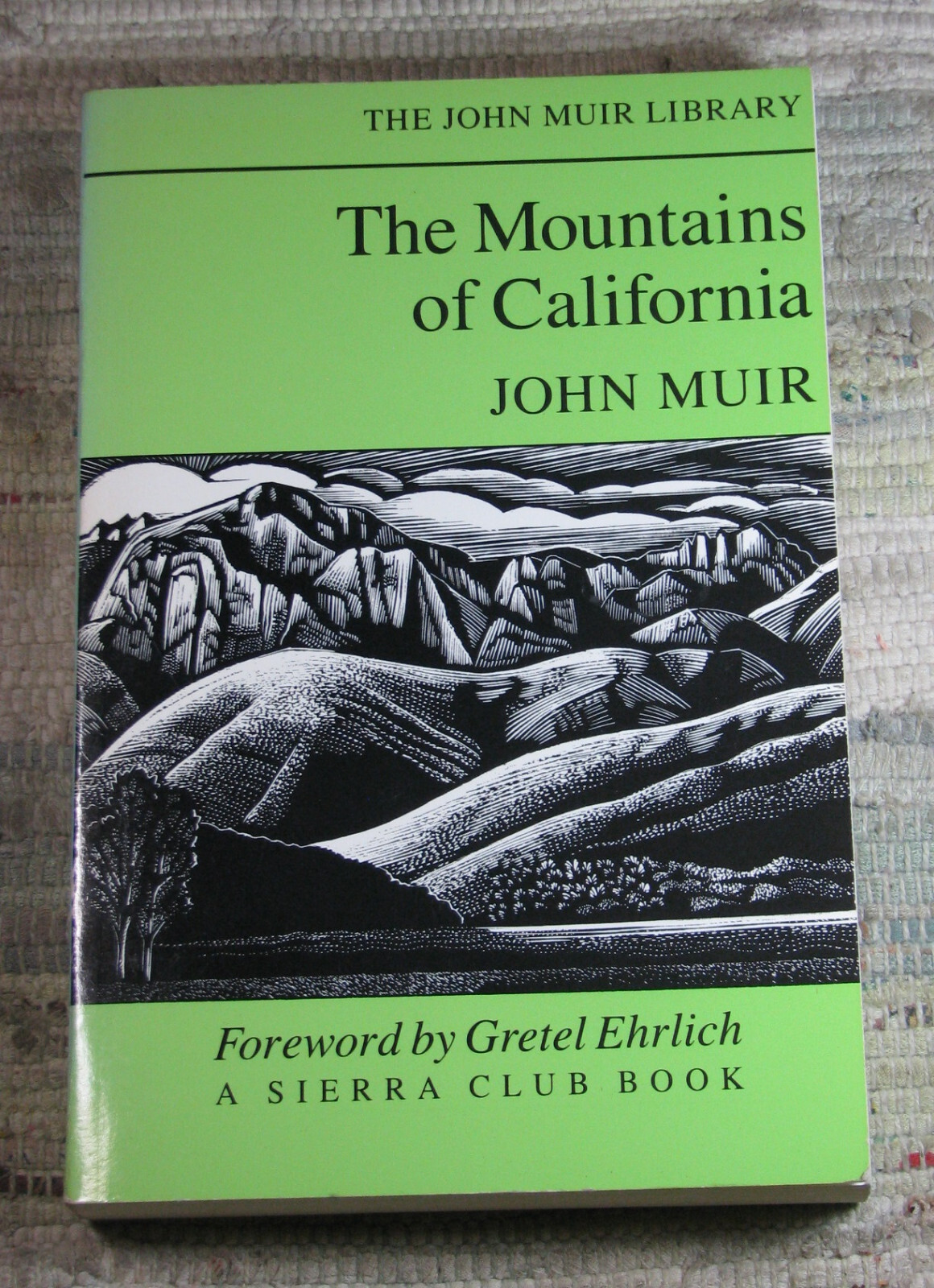 THE MOUNTAINS OF CALIFORNIA by John Muir 1988 Sierra Club First Edition Paperbac