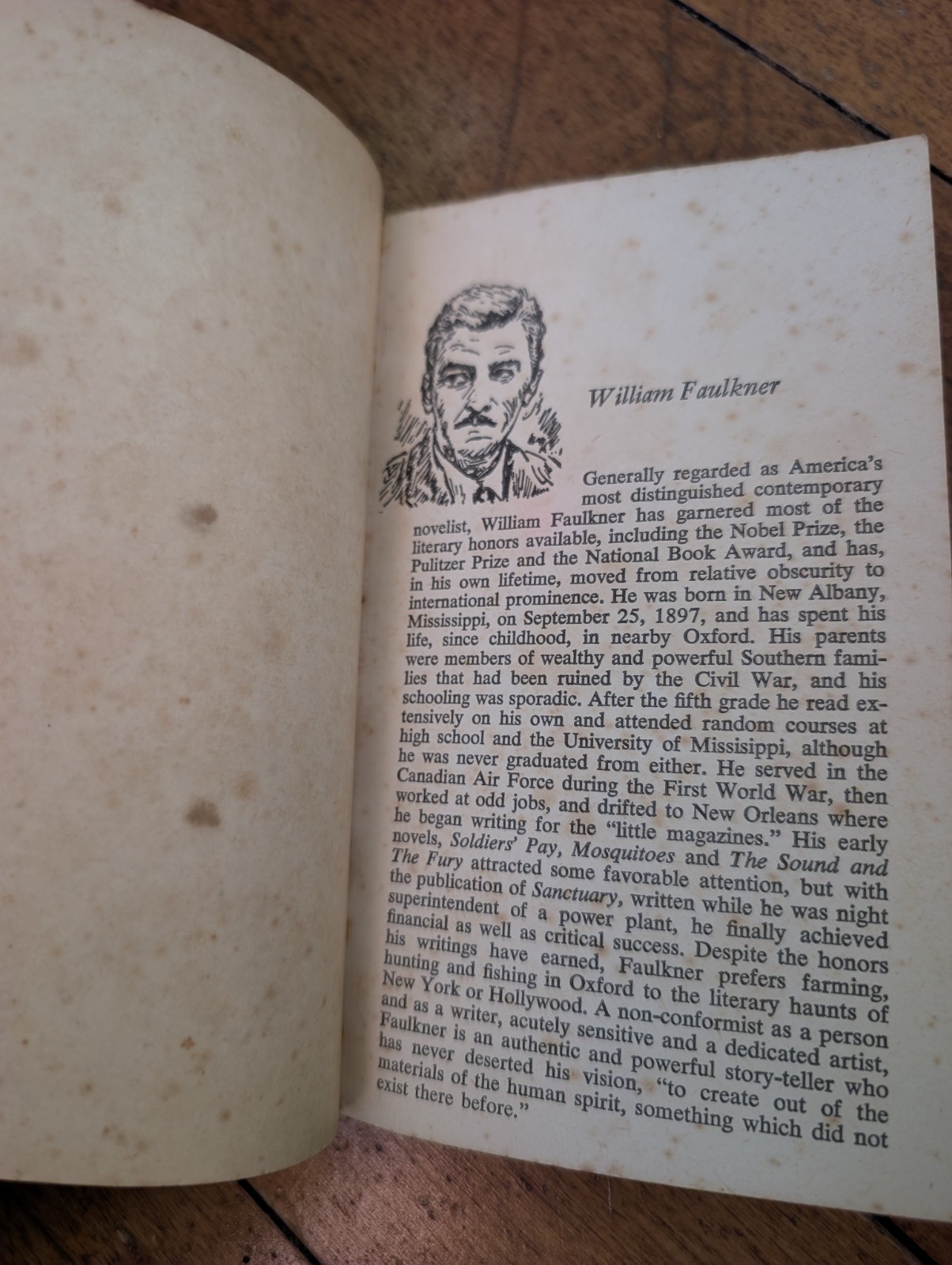 The Unvanquished William Faulkner 1959 Vintage Paperback Book Signet Classic
