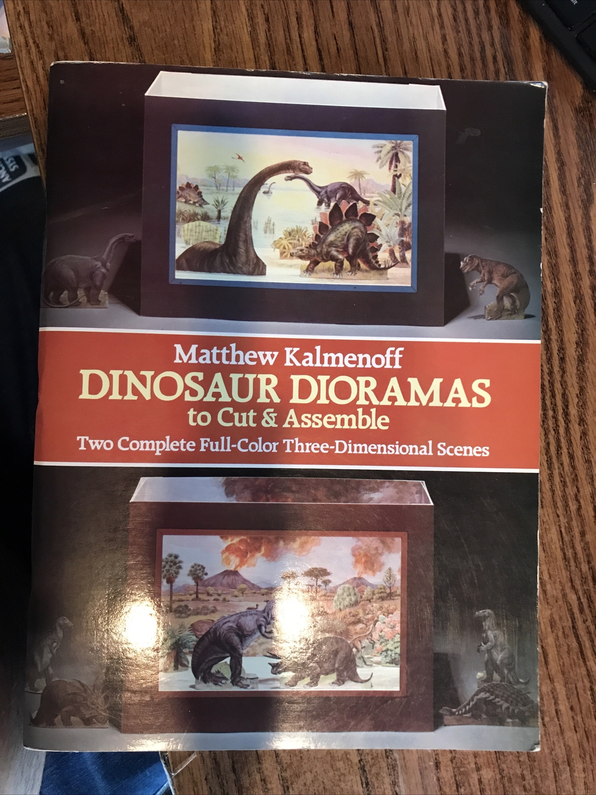 Dinosaur Dioramas to Cut and Assemble by Matthew Kalmenoff