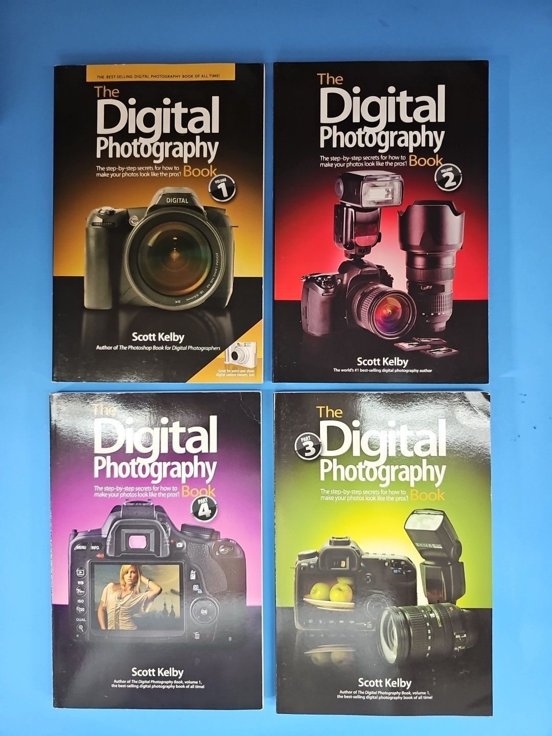 Scott Kelby Digital Photography Boxed Set Parts 1-4 • Complete • Like New