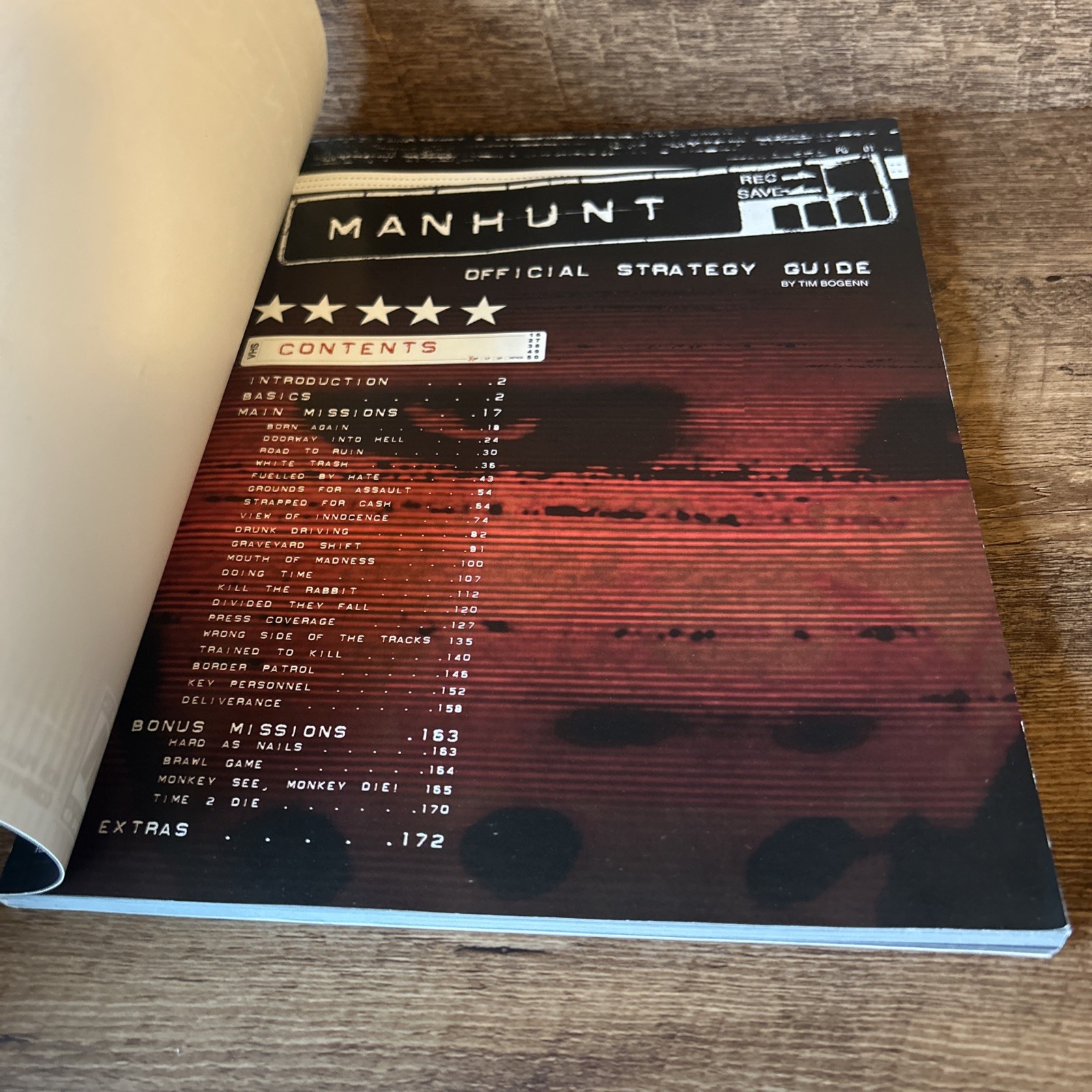 Manhunt Official Strategy Guide (2003) Brady Games Rockstar Playstation 2 PS2