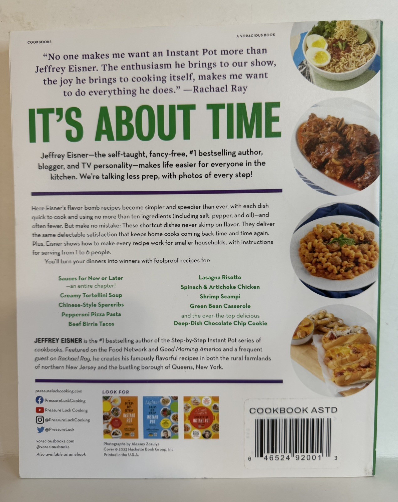 Super Shortcut Instant Pot Ultimate Time-Saving Cookbook Jeffrey Eisner New
