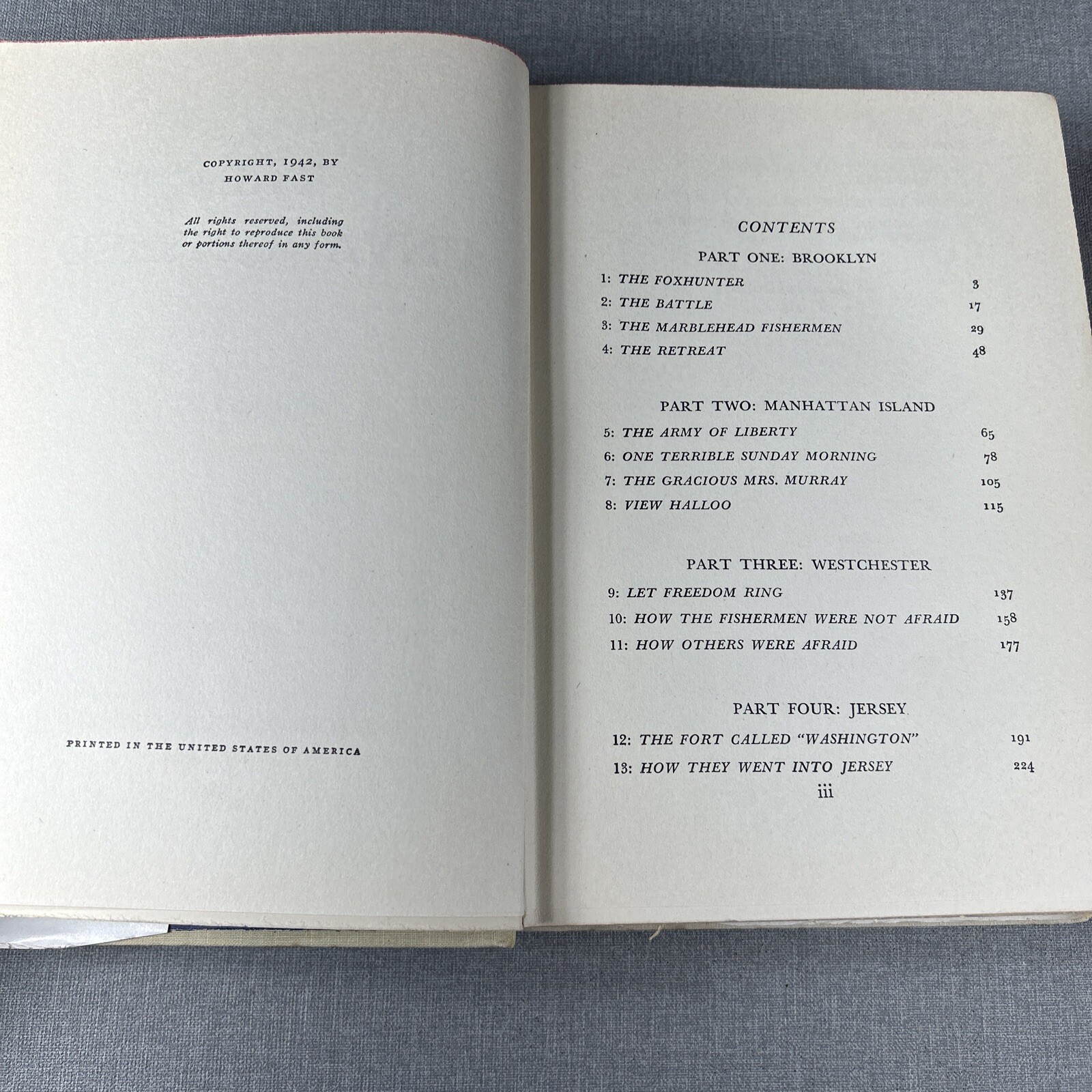 Howard Fast Establishment & The Unvanquished 1942 Vintage 2 Book Lot