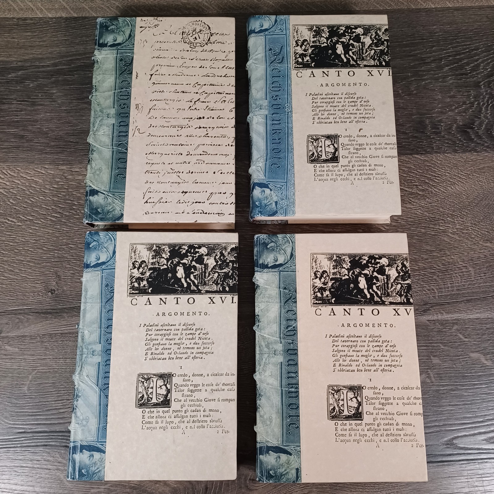 23 Custom Bound Decorative Hardcover Books Matching Library Display Set Unique