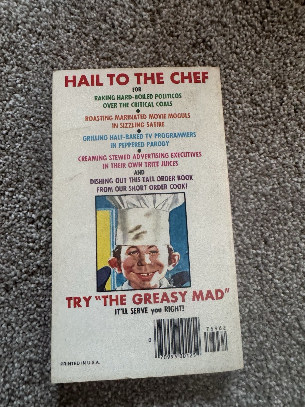 The Greasy MAD – 1st Printing $1.25 76-962 Warner