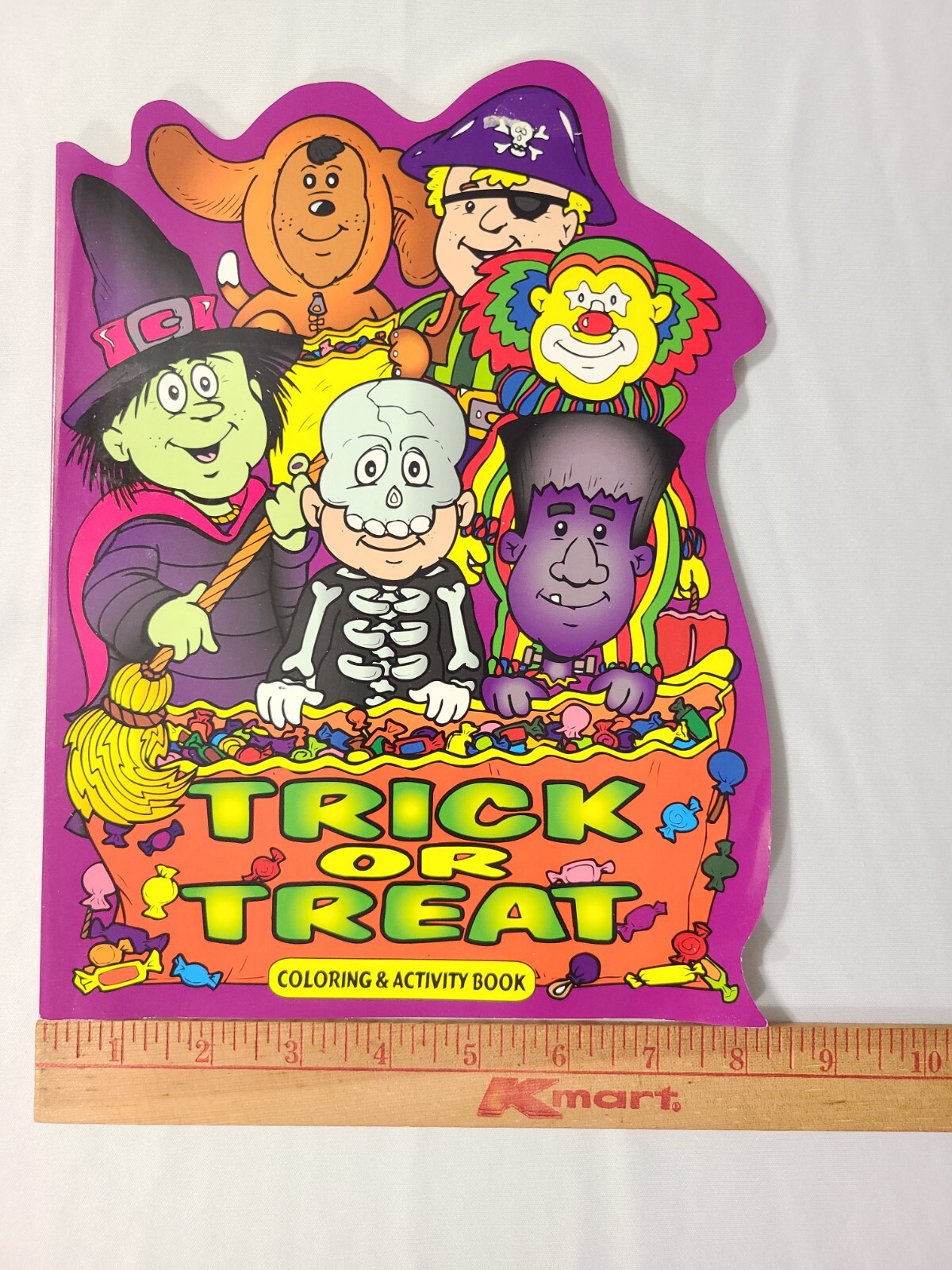NOS Vintage 1999 Trick Or Treat Halloween Coloring & Activity Book 75 Pages New