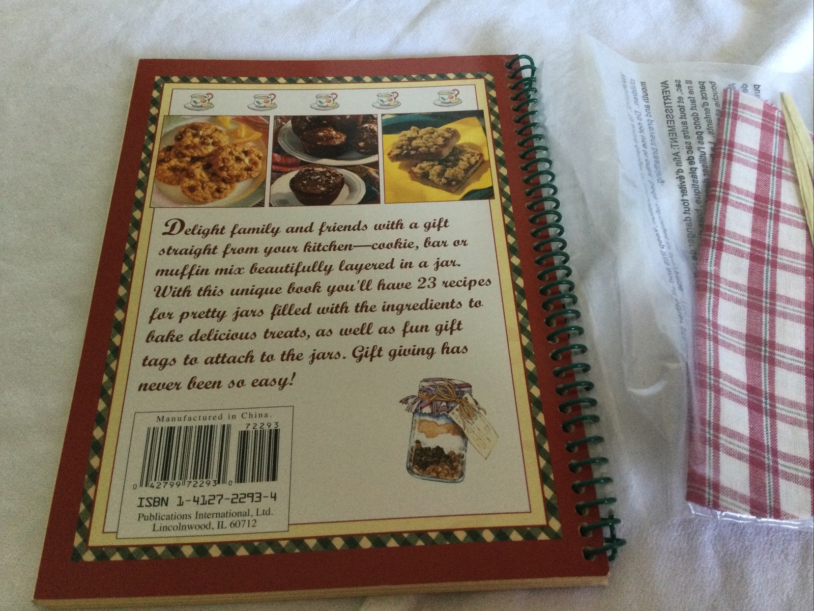 2 Spiral-bound Books: Gifts From a Jar Cookies Muffins Gifts for the Cookie Jar