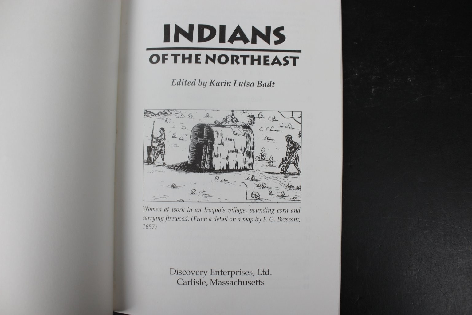 Indians of the Northeast Badt 1997 First Printing Native American History VG