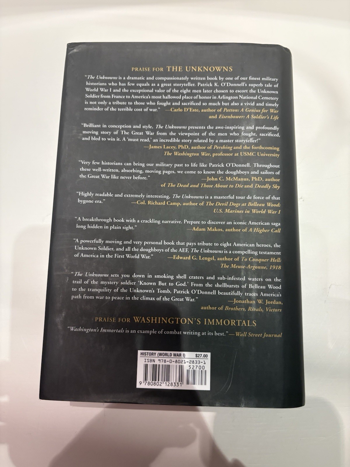 Unknowns by Patrick K. O’Donnell (2018, Hardcover)