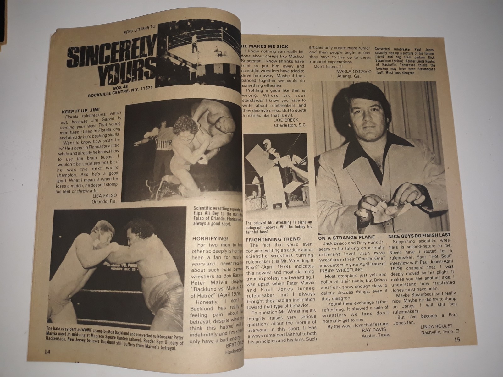 Inside Wrestling Magazine May 1979 Ricky Steamboat Dusty Rhodes Bob Backlund