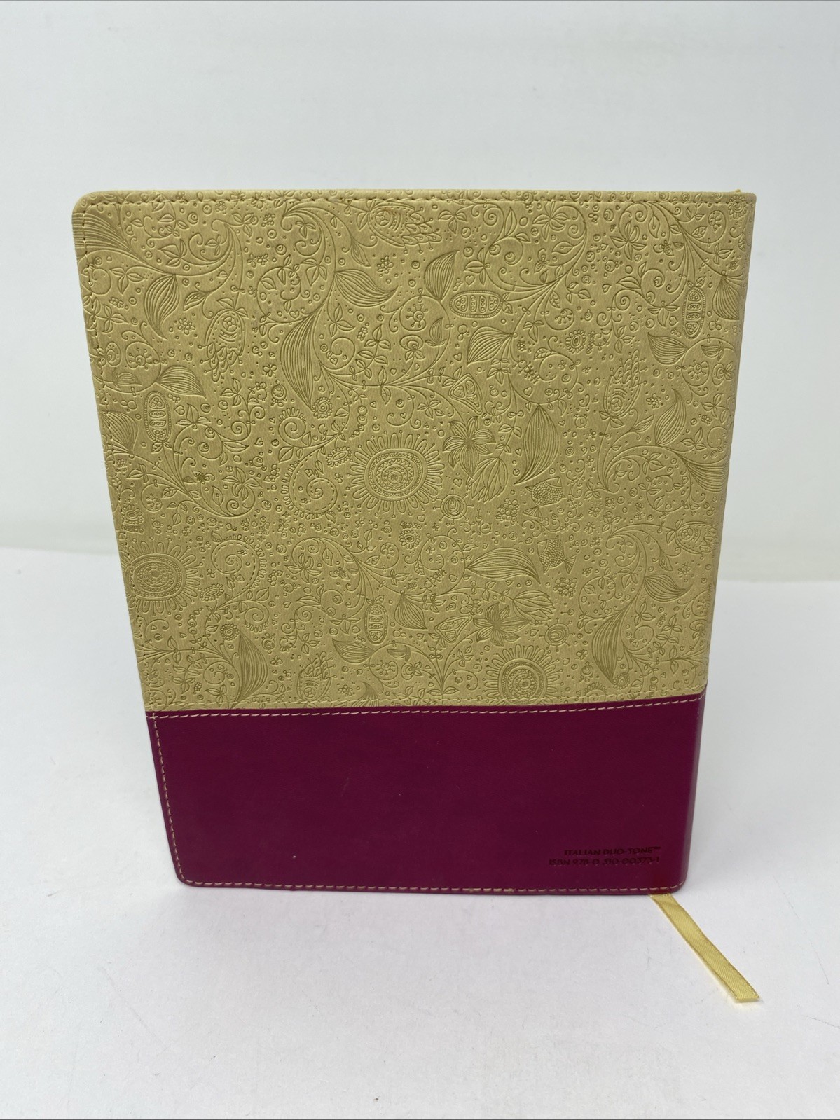 KJV Beautiful Word Bible Italian Duo-tone Tan Pink (Journaling Note Wide Margin)