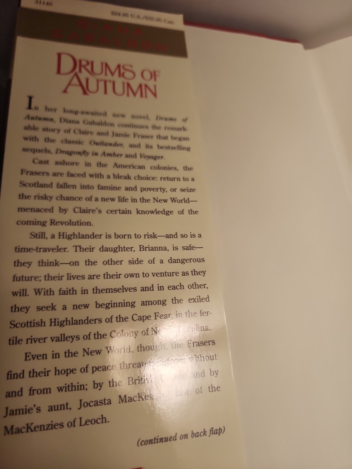 Drums of Autumn (Outlander) – SIGNED 1st Edition 1st Printing