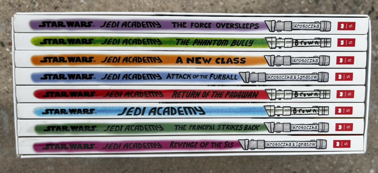 Star Wars Jedi Academy Series Collection 8 Books 1-8 Box Complete Sci-Fi Kids