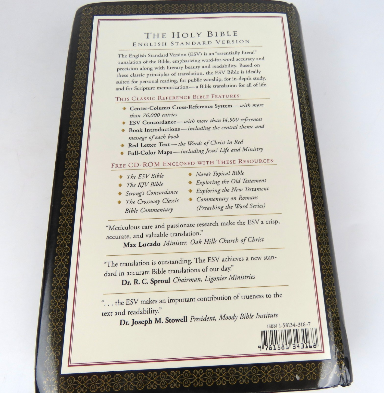 The Holy Bible, English Standard Version, Crossway Classic Reference Bible DJ/HC