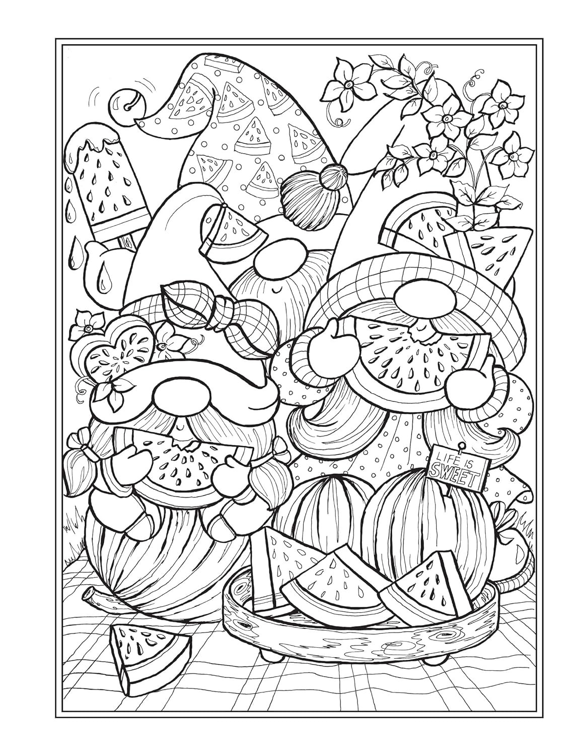 Creative Haven Gnome Sweet Gnome Coloring Book (Adult Coloring Books: Fantasy)