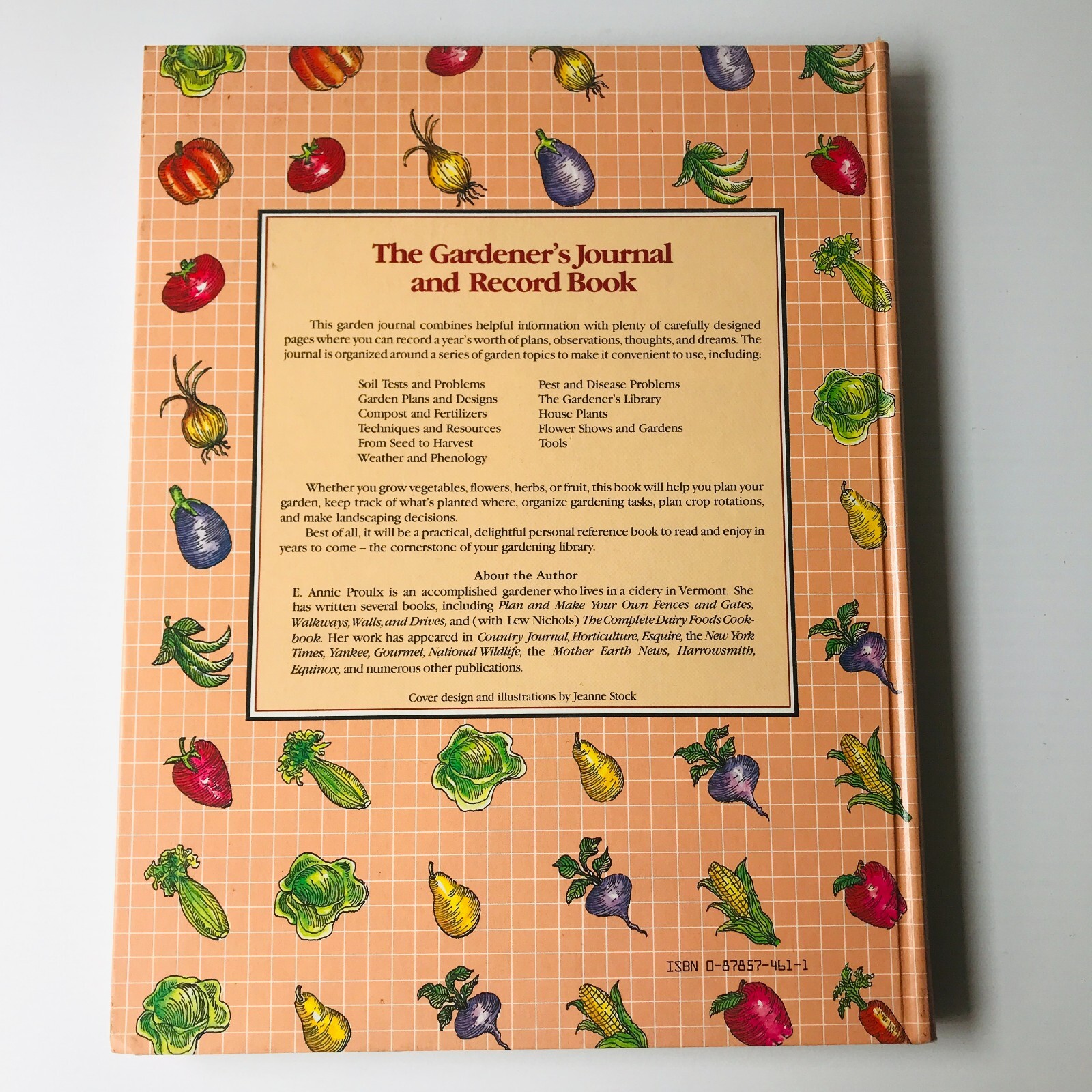The Gardener’s Journal and Record Book by E Annie Proulx 1983 1st Edition Scarce