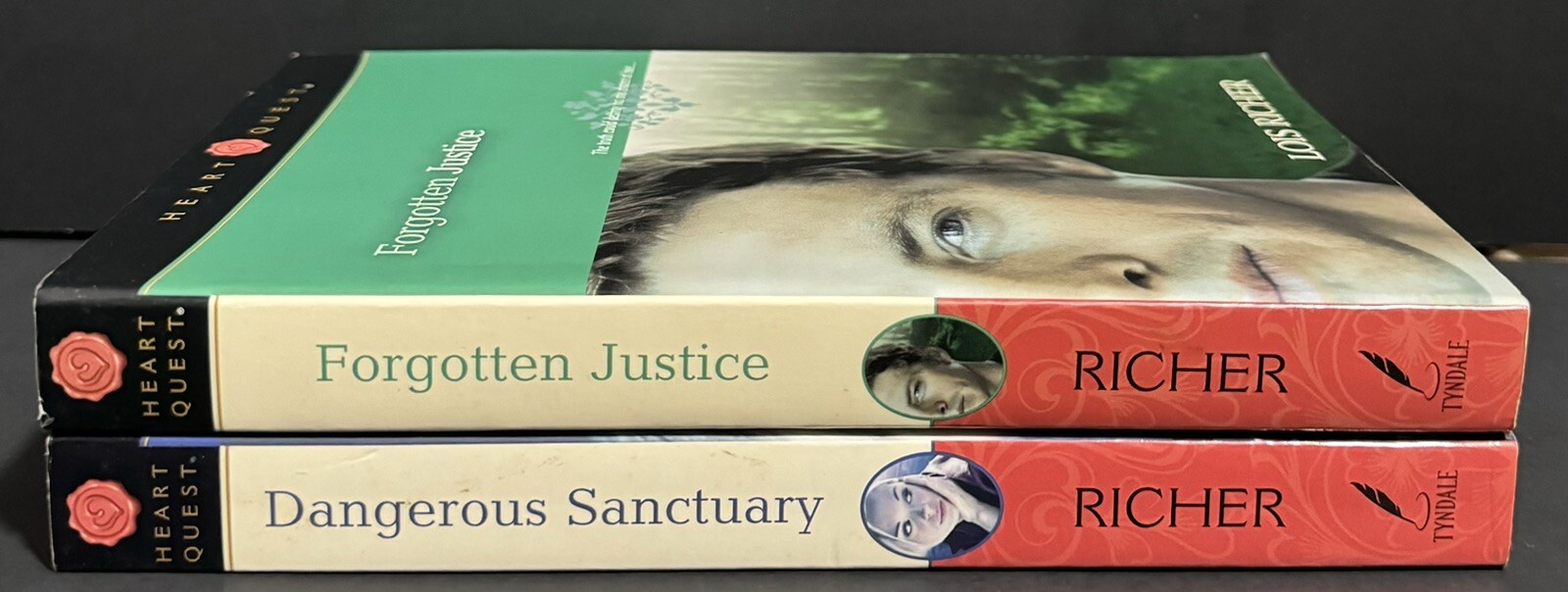 2 Lois Richer – Very Good Condition – Dangerous Sanctuary and Forgotten Justice