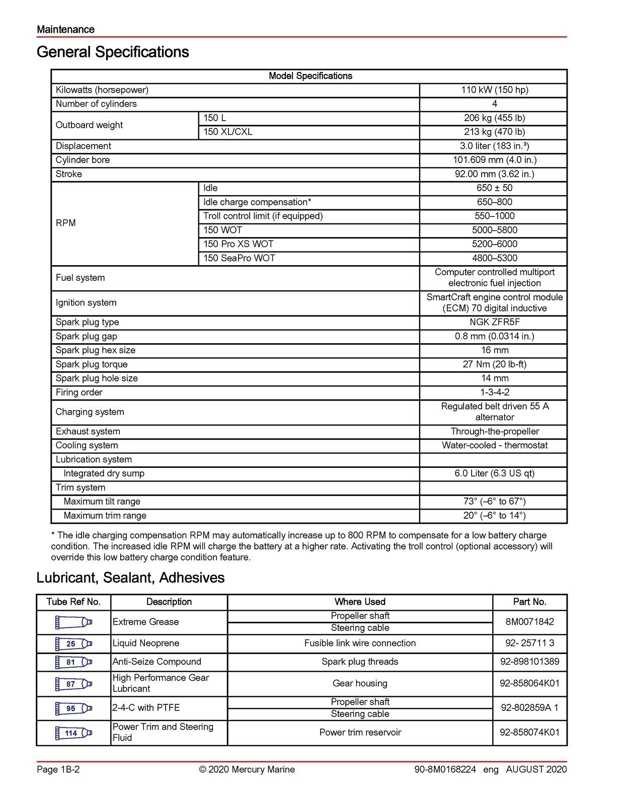 MERCURY 150 SEAPRO 150 PRO XS FOURSTROKE SERVICE MANUAL , BOUND, COVERS, FOLDOUT