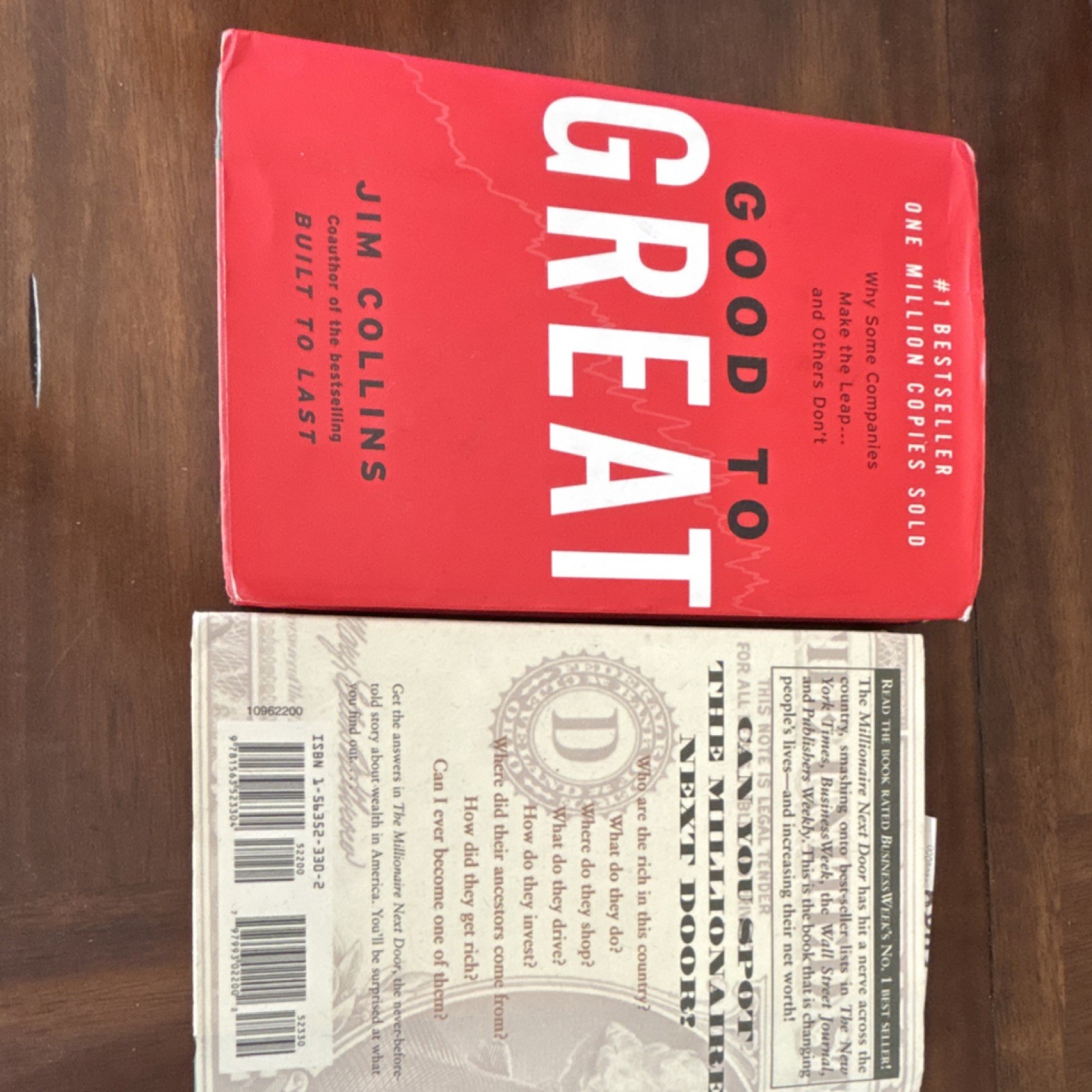 Good to Great Jim Collins Millionaire Next Door Stanley Danko Hardcover Lot