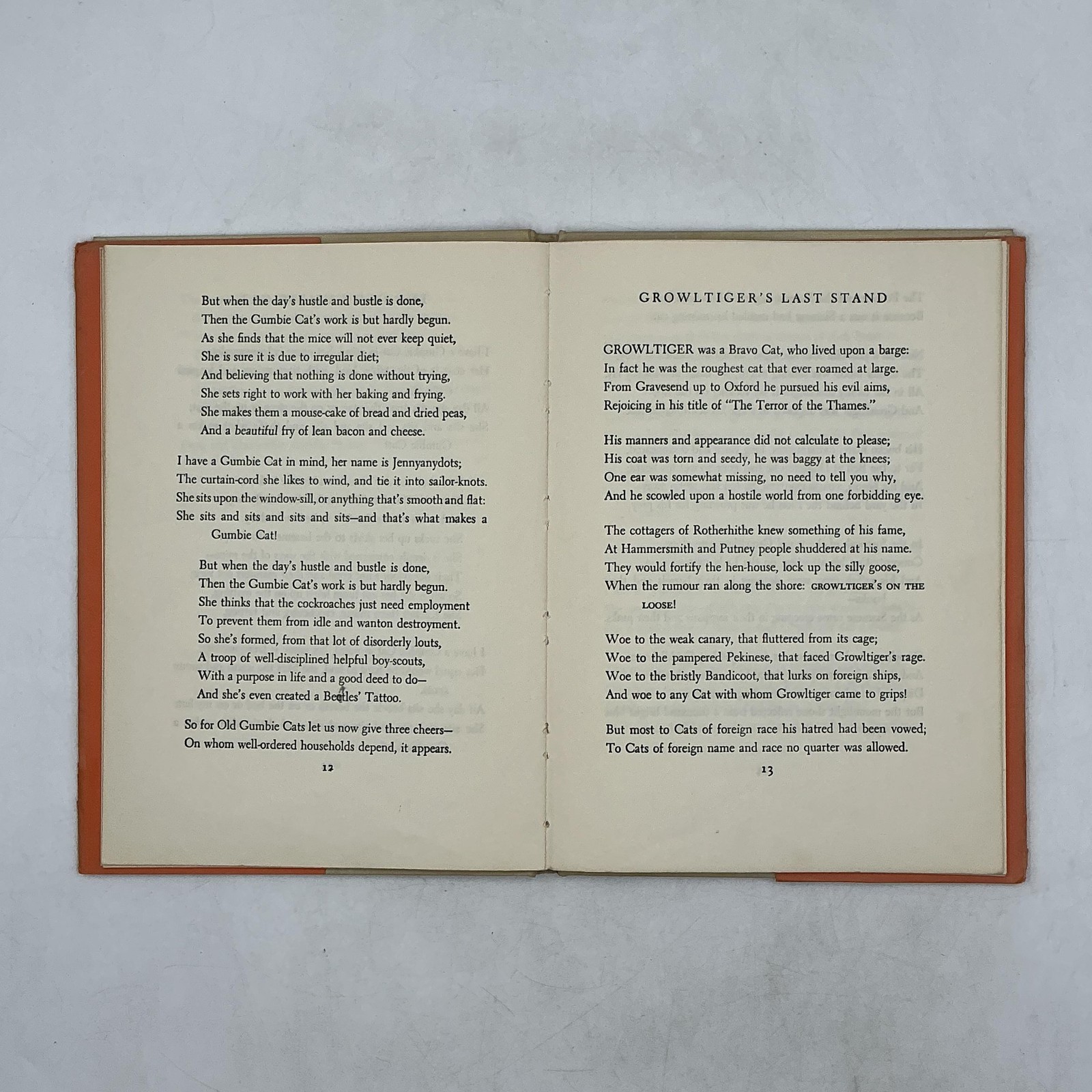 OLD POSSUM’S BOOK OF PRACTICAL CATS T.S. Eliot 1939 Hardcover Harcourt Brace