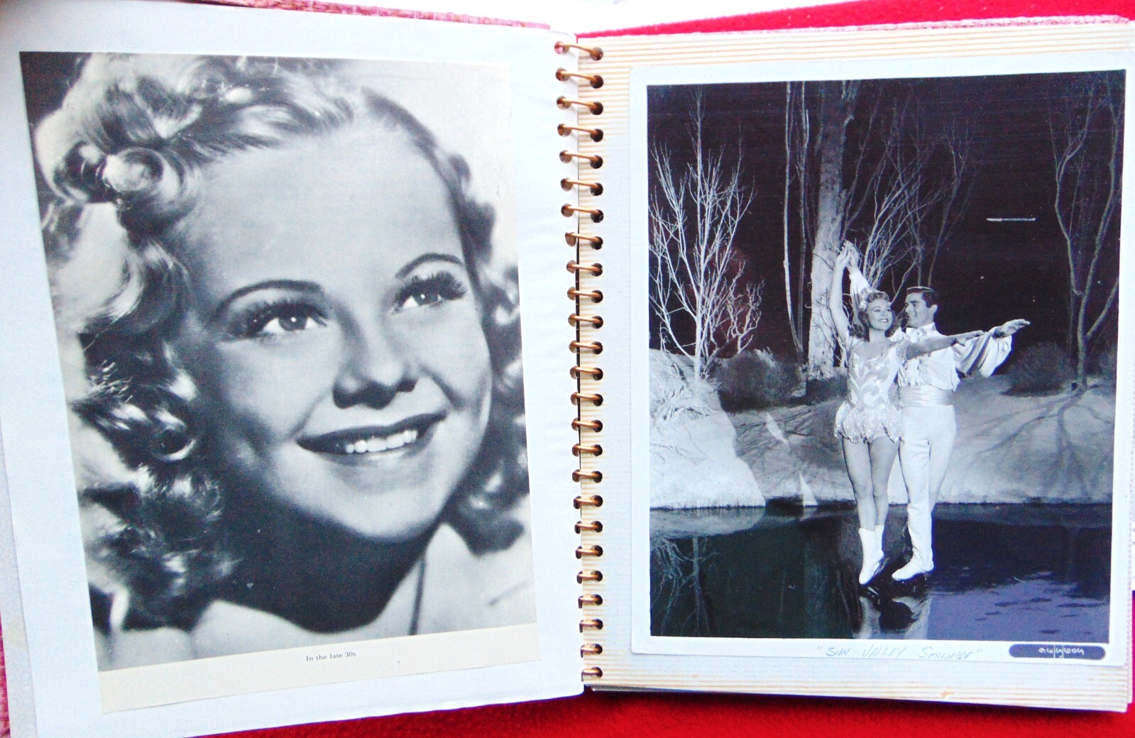 SONA HENIE ~ 2 BOOKS ~ 12 RARE STUDIO 8 x 10 PHOTOS ~ 78 TOTAL PAGES MEMORABILIA
