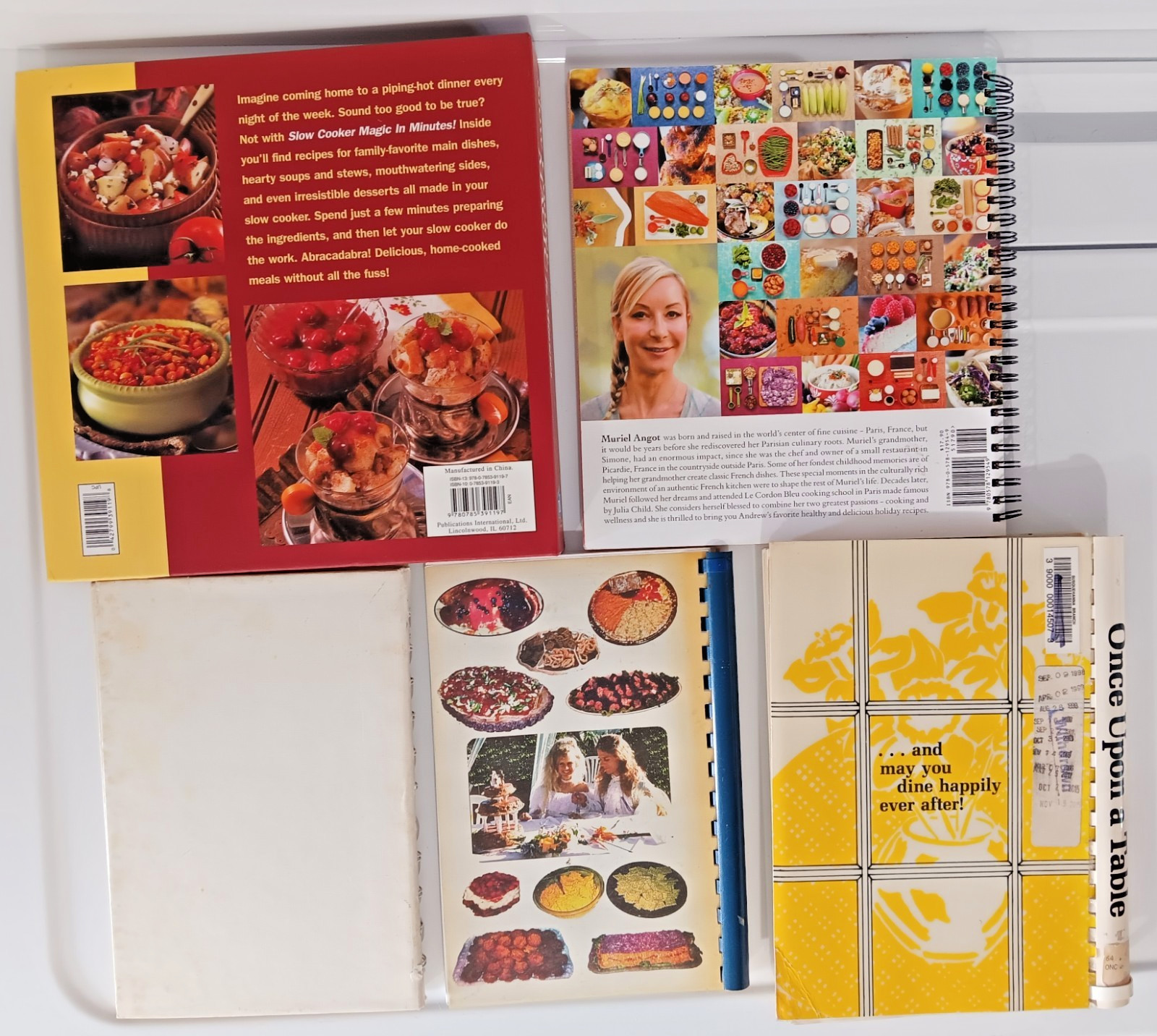 Lot of 5 Vintage Spiral Bound Cookbooks Cream Cheese Vegan Raw Microwave Healthy