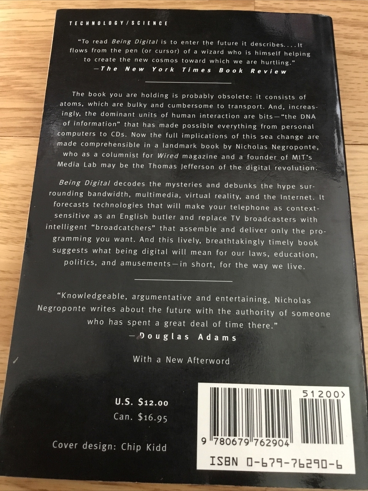 Being Digital by Nicholas Negroponte 1996, Trade Paperback Creative IT Analysis