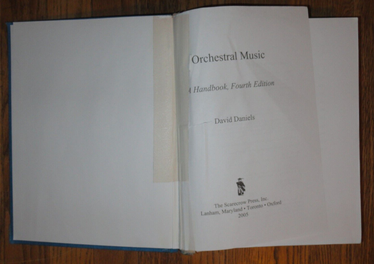 Orchestral Music Hardcover David Daniels