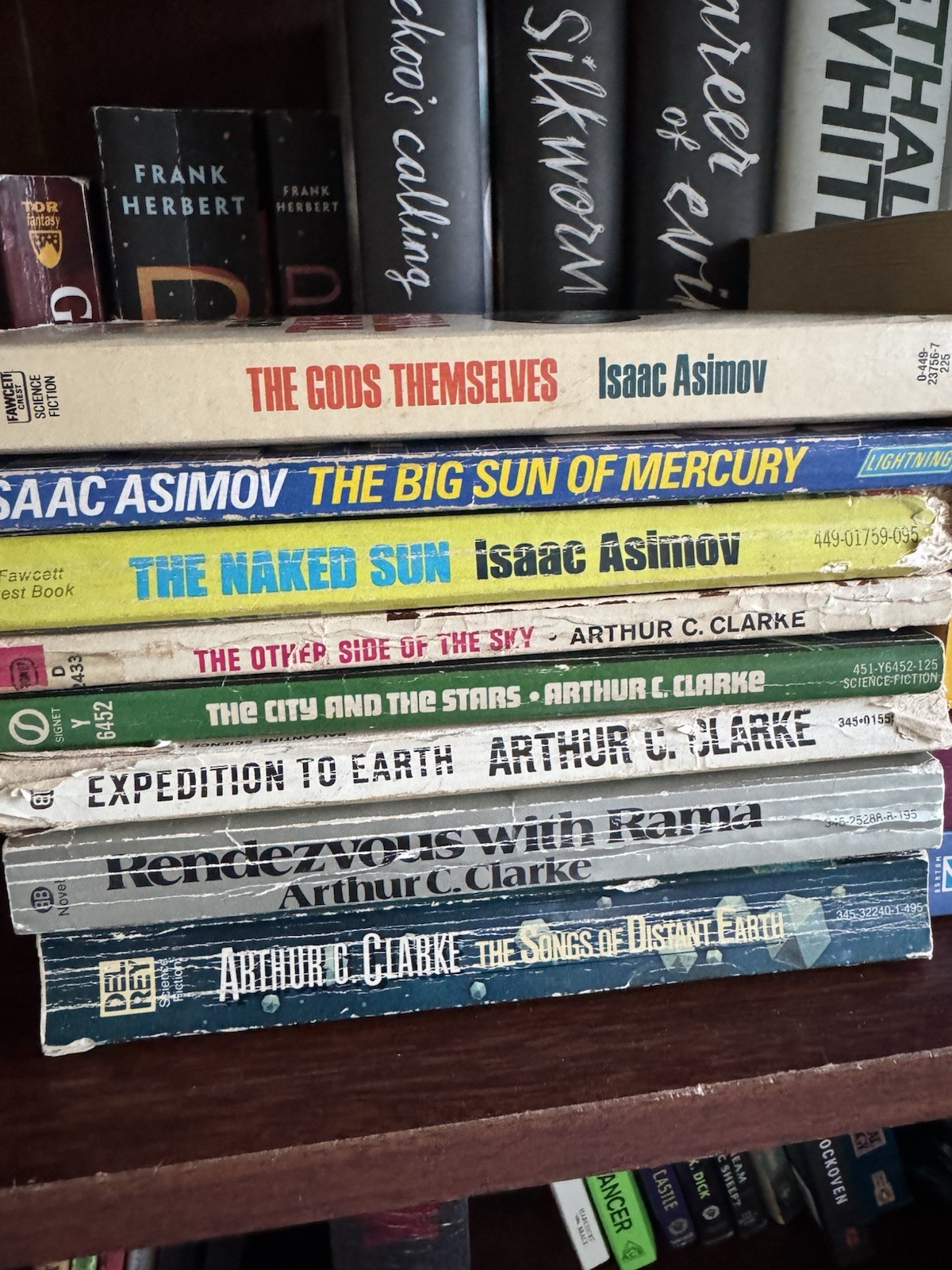 Rare Science Fiction Mass Market Paperbacks Lot Asimov & Clarke