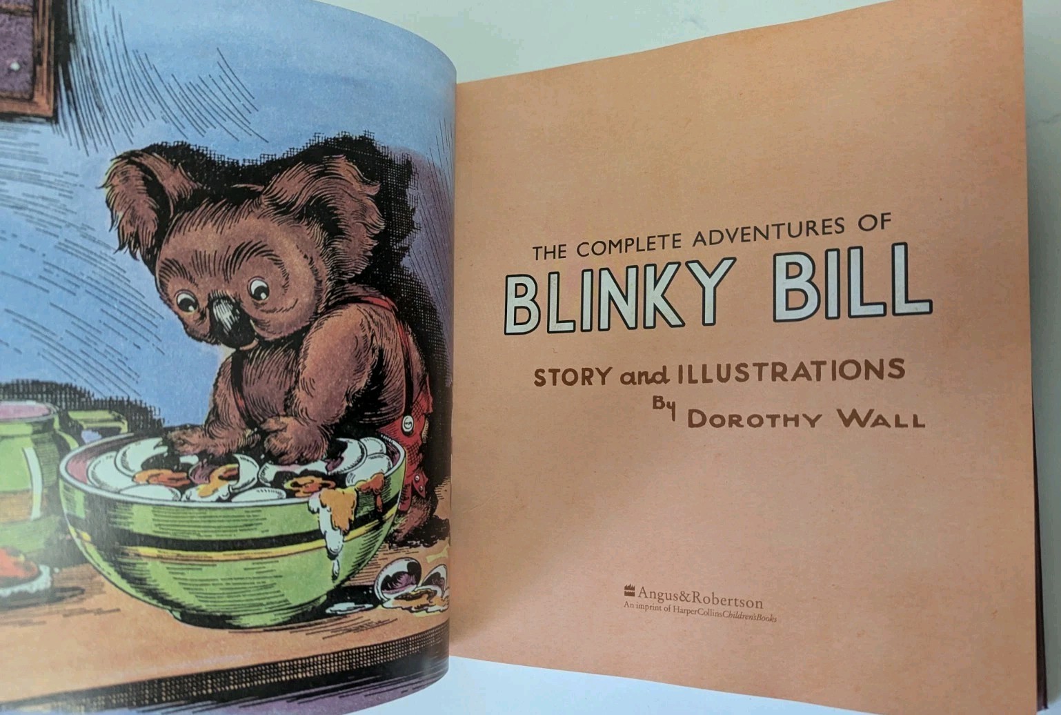 1990 Complete Adventures Blinky Bill Story & Illustrations HC Dorothy Wall