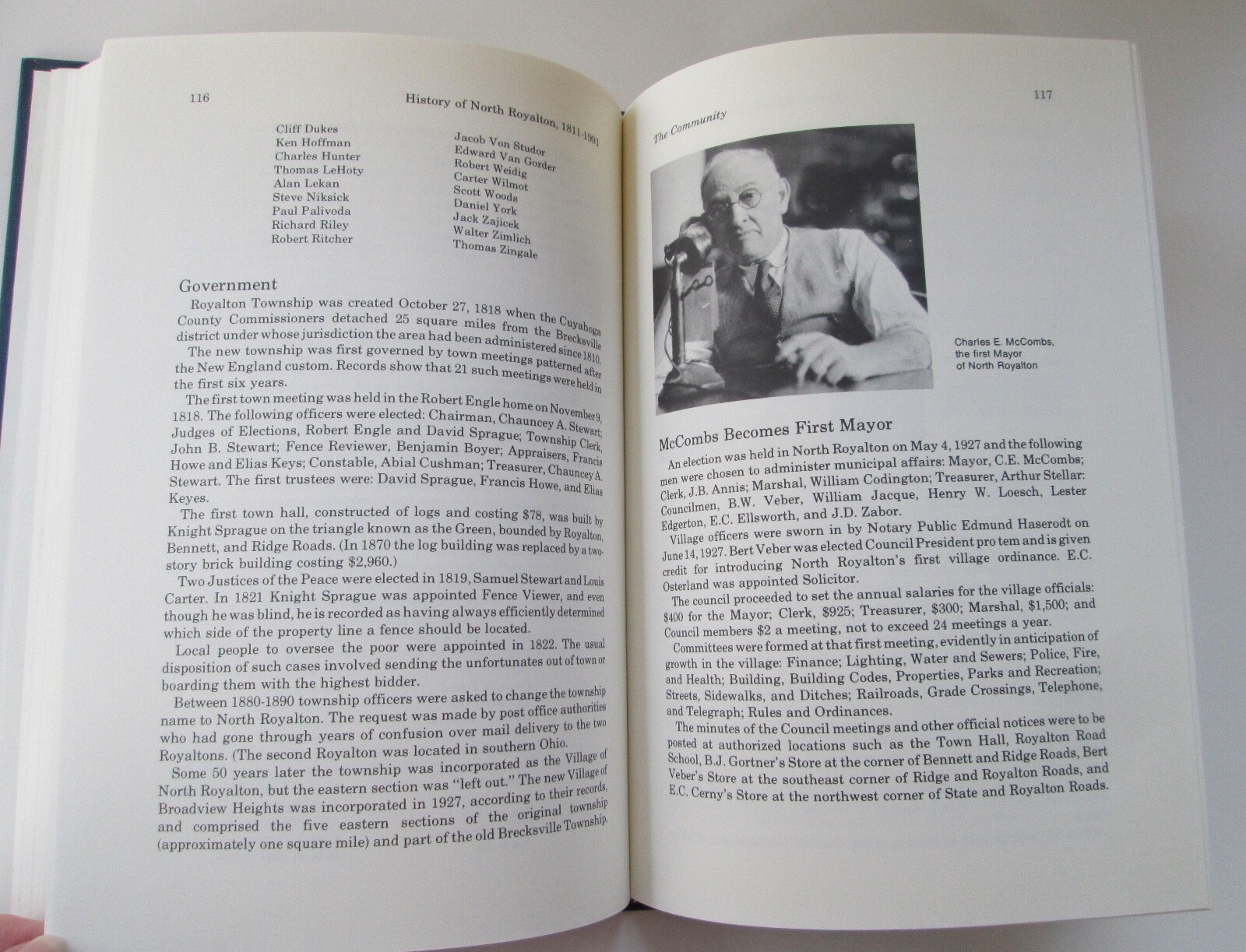 HISTORY OF NORTH ROYALTON OH 1811-1991 / Illustr. Hardcover 230 Pages