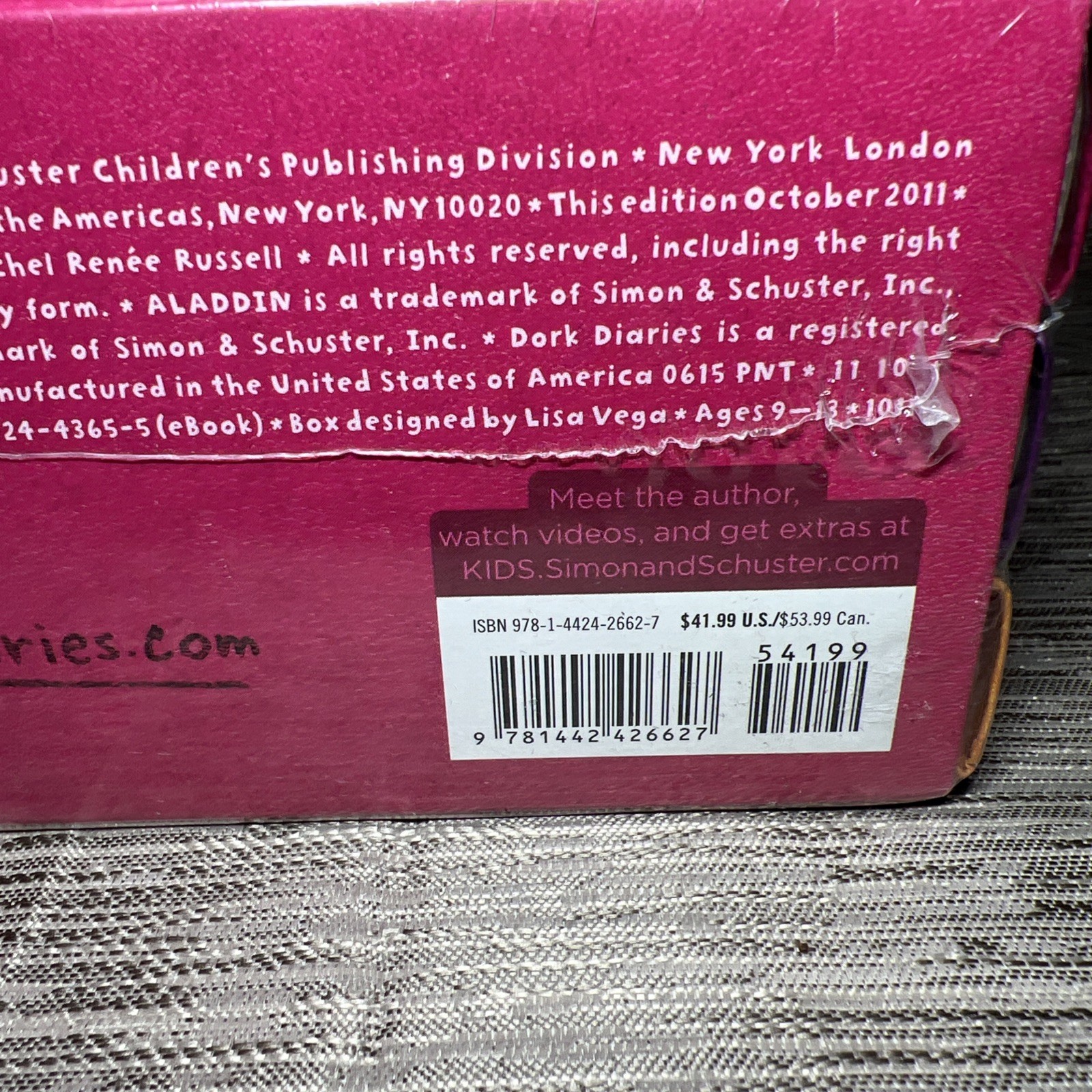 DORK Diaries Book Set 1-3 Rachel Renee Russell Best Selling Series 2009 Sealed