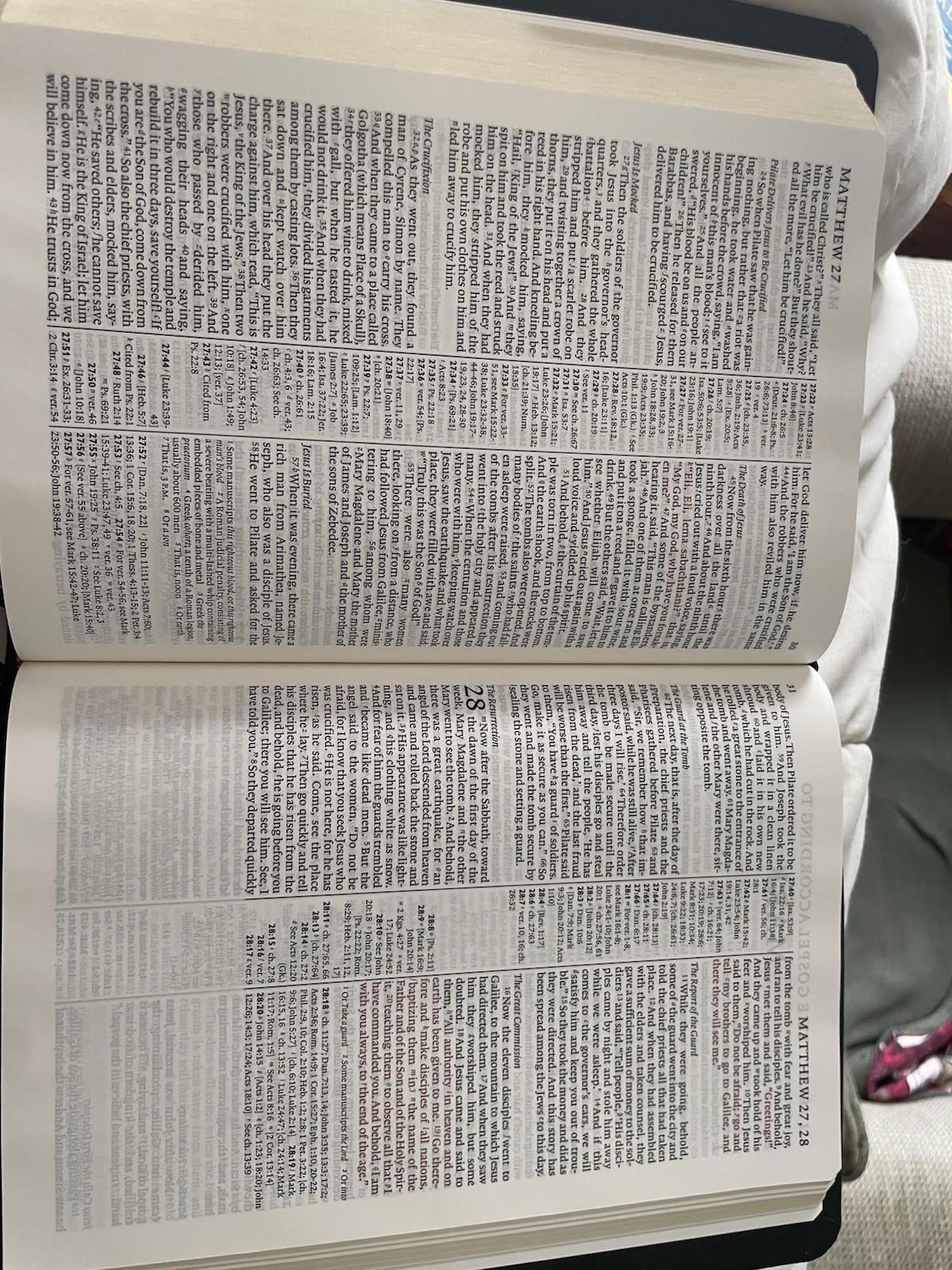 ESV Diadem Bible Black Calfsplit Leather Cambridge