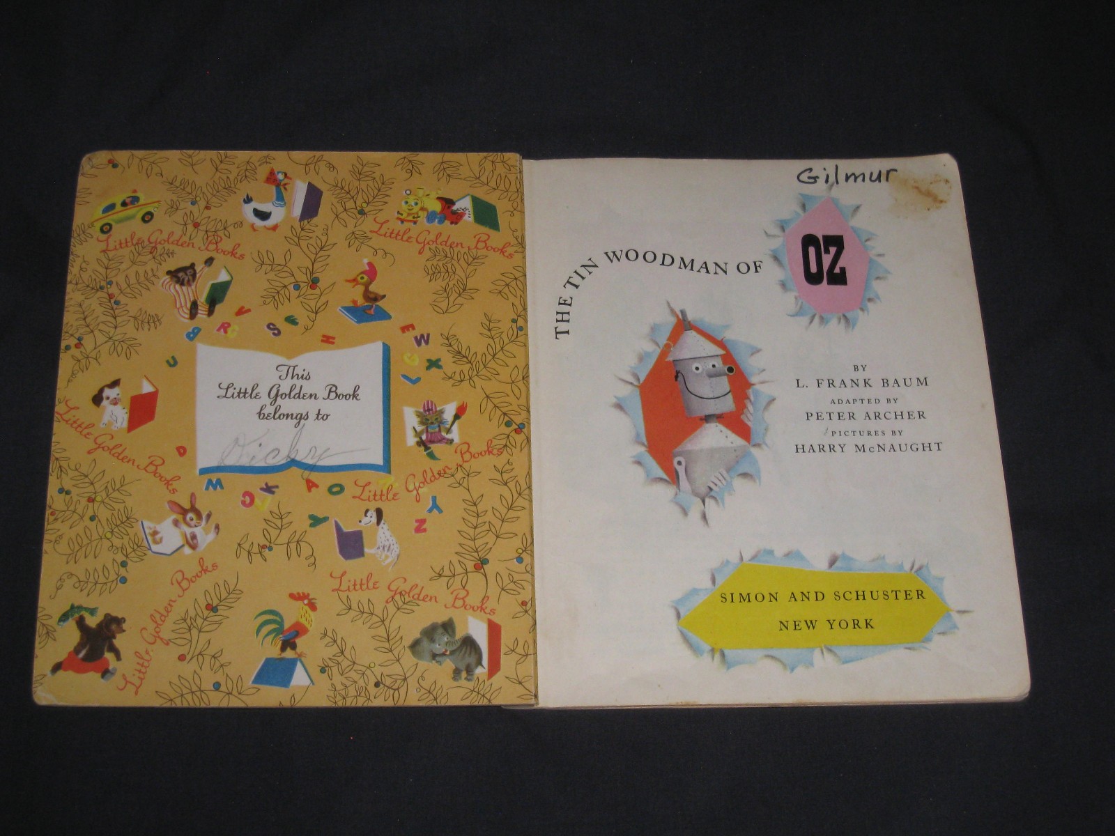 Little Golden Book The Tin Woodman of OZ Series A 28 pages