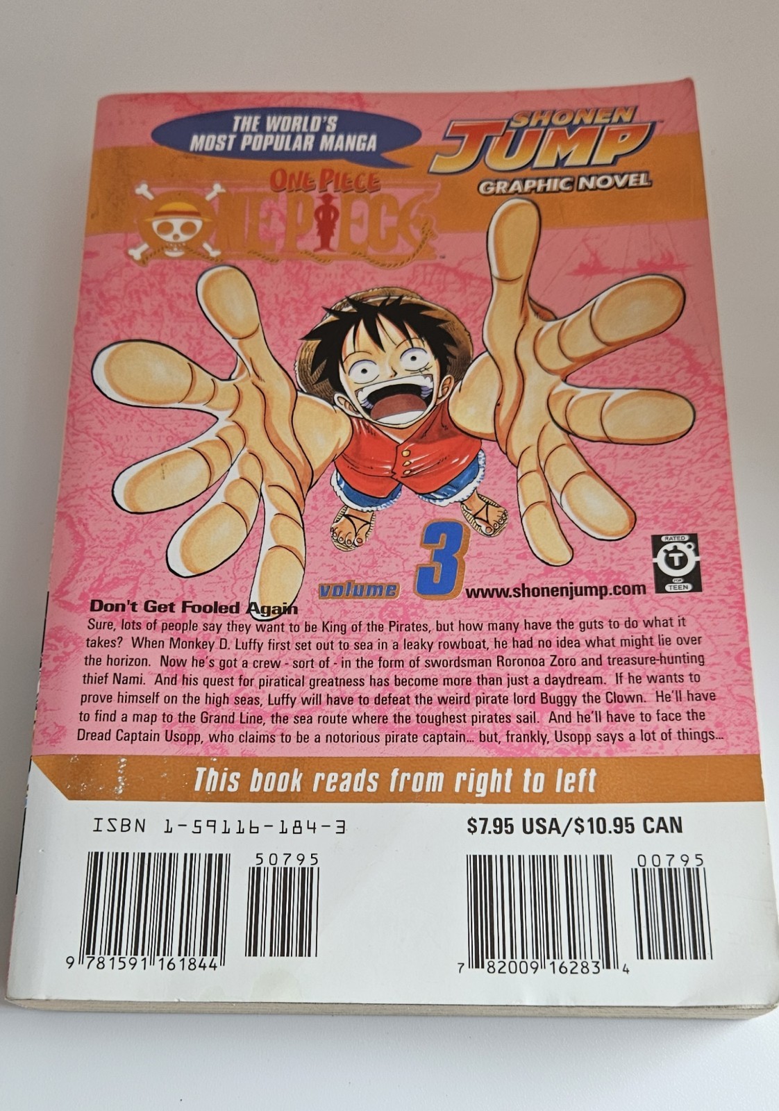 One Piece #3 : Don’t Get Fooled Again by Eiichiro Oda 2004 manga gold foil first