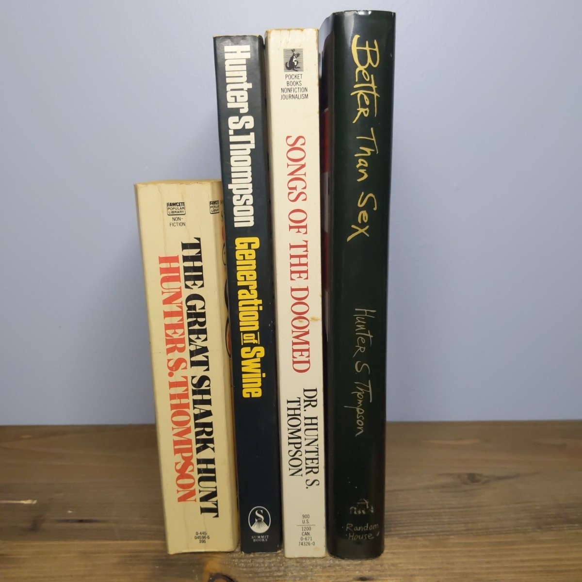 The Gonzo Papers Vol 1-4 by Hunter S. Thompson (Vintage Paperbacks 1st Eds)